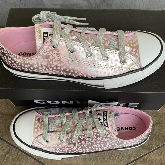 CONVERSE CTAS OX PINK GLAZE/SILVER WHITE WMNS - Picture 4 of 15